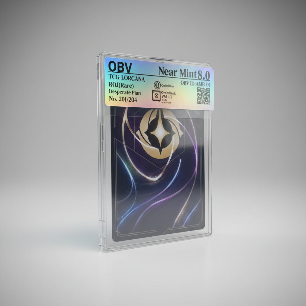 OBV Near Mint 8.0 – Disney Lorcana “Desperate Plan” (Rare)