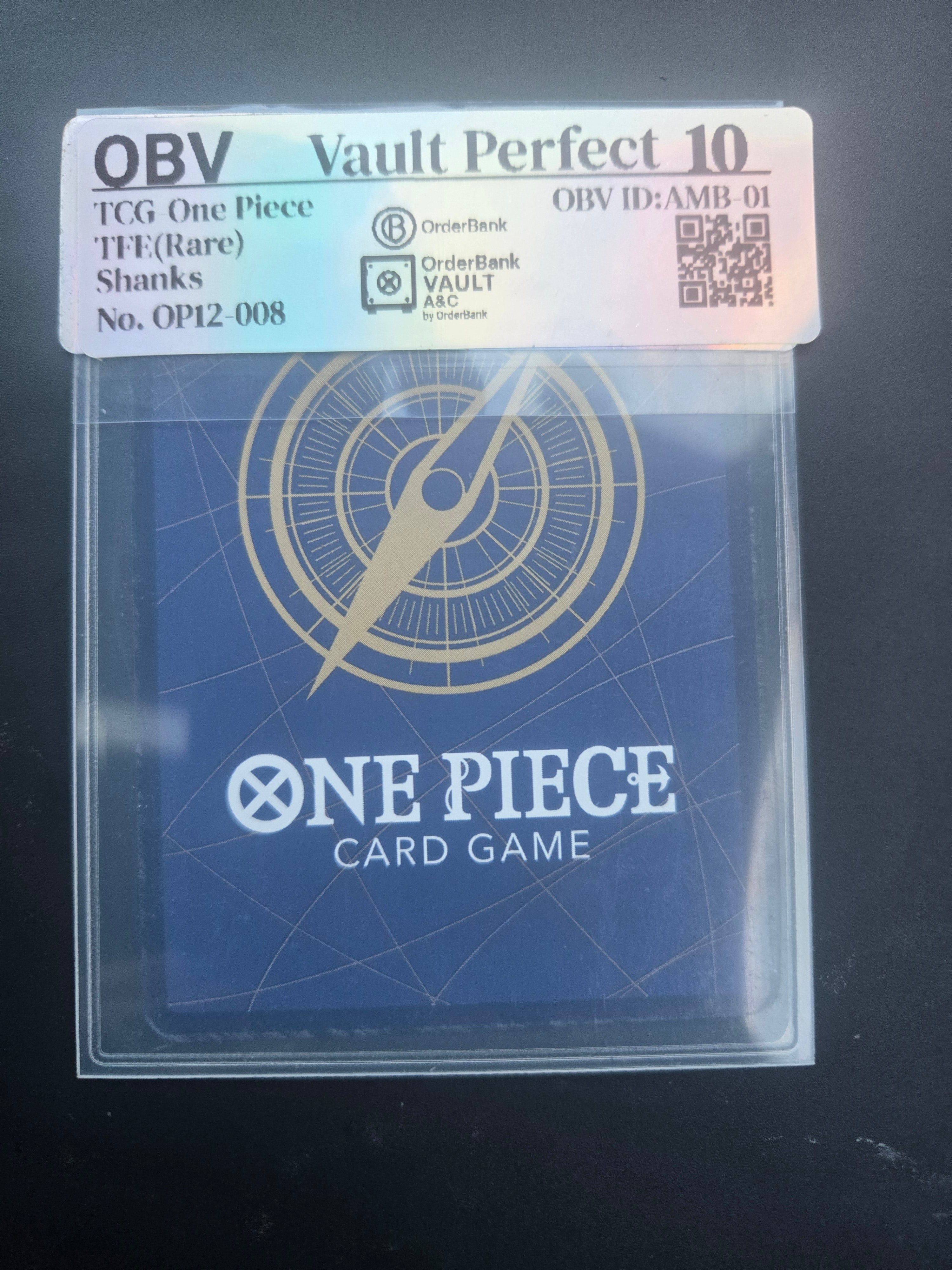 OBV Vault Perfect 10 - Shanks | One Piece Card Game – Rare (OP12-008)