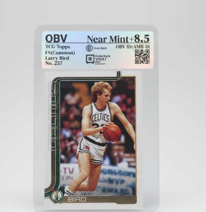 Larry Bird – OBV Certified Sports Card (Near Mint+ 8.5)