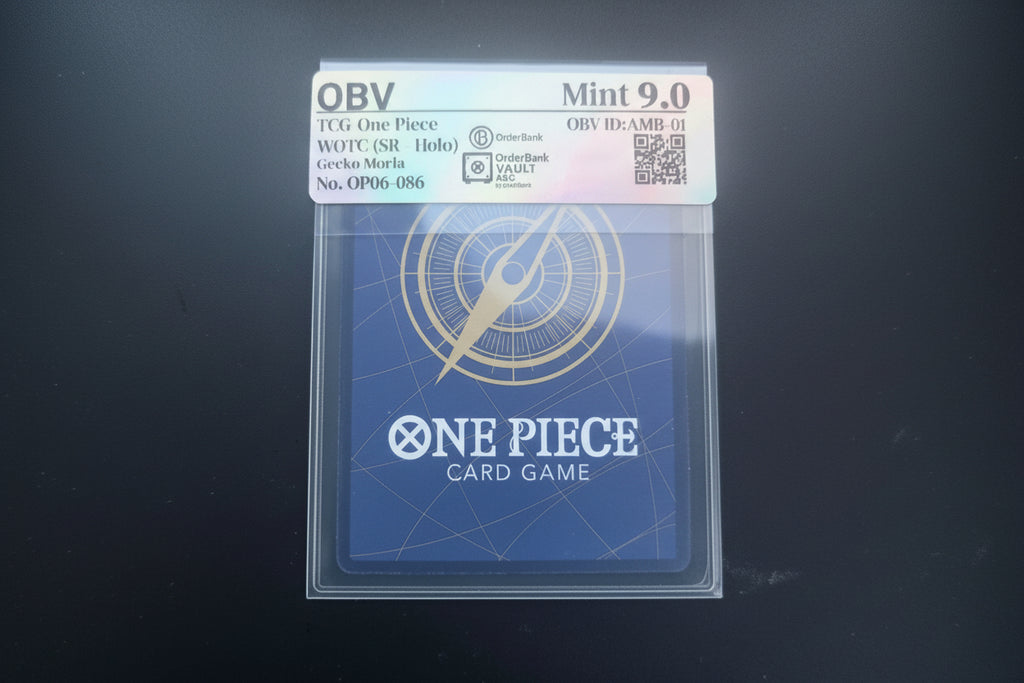 OBV Mint 9.0 - Gecko Moria | One Piece Card Game – SR Holo (OP06-086)