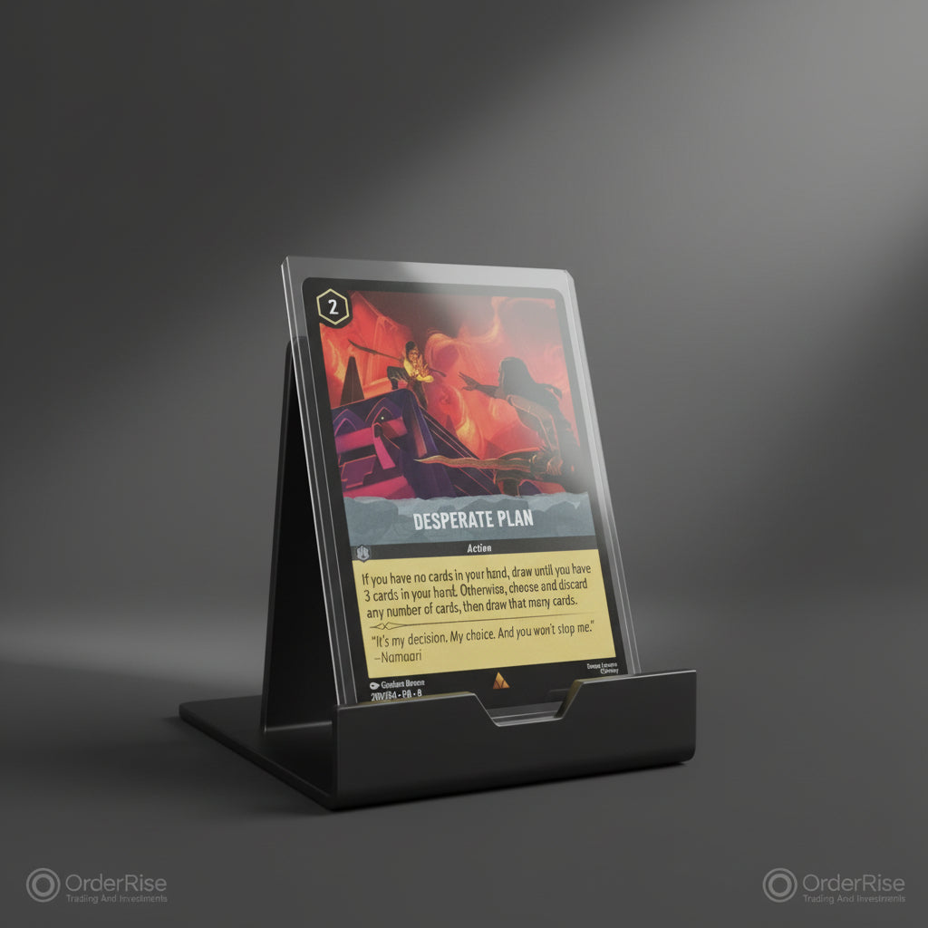 OBV Near Mint 8.0 – Disney Lorcana “Desperate Plan” (Rare)