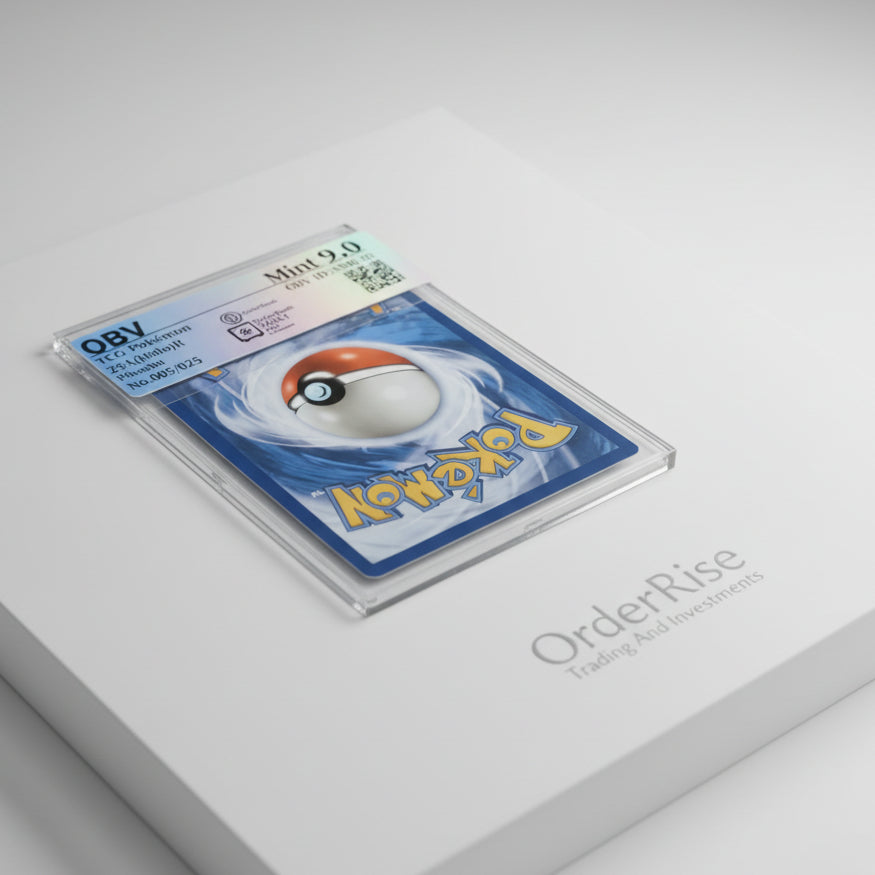 OBV Mint 9.0 – Pokémon TCG Pikachu (25th Anniversary Holo Rare)