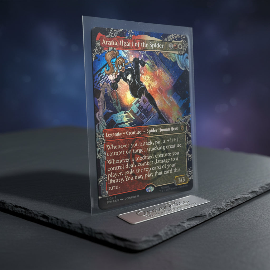 OBV Excellent+ 7.5 – Magic: The Gathering “Arania” (Holo Borderless Rare)