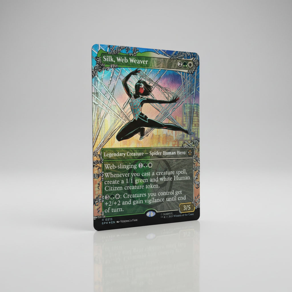 OBV Mint 9.0 Silk, Web Weaver | Marvel Superdrop (SPM) – MTG (Rare)
