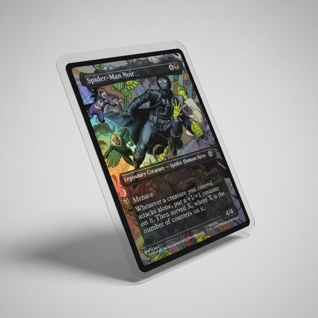 Spider-Man Noir (Borderless Foil) – Elite-Mint 9.5