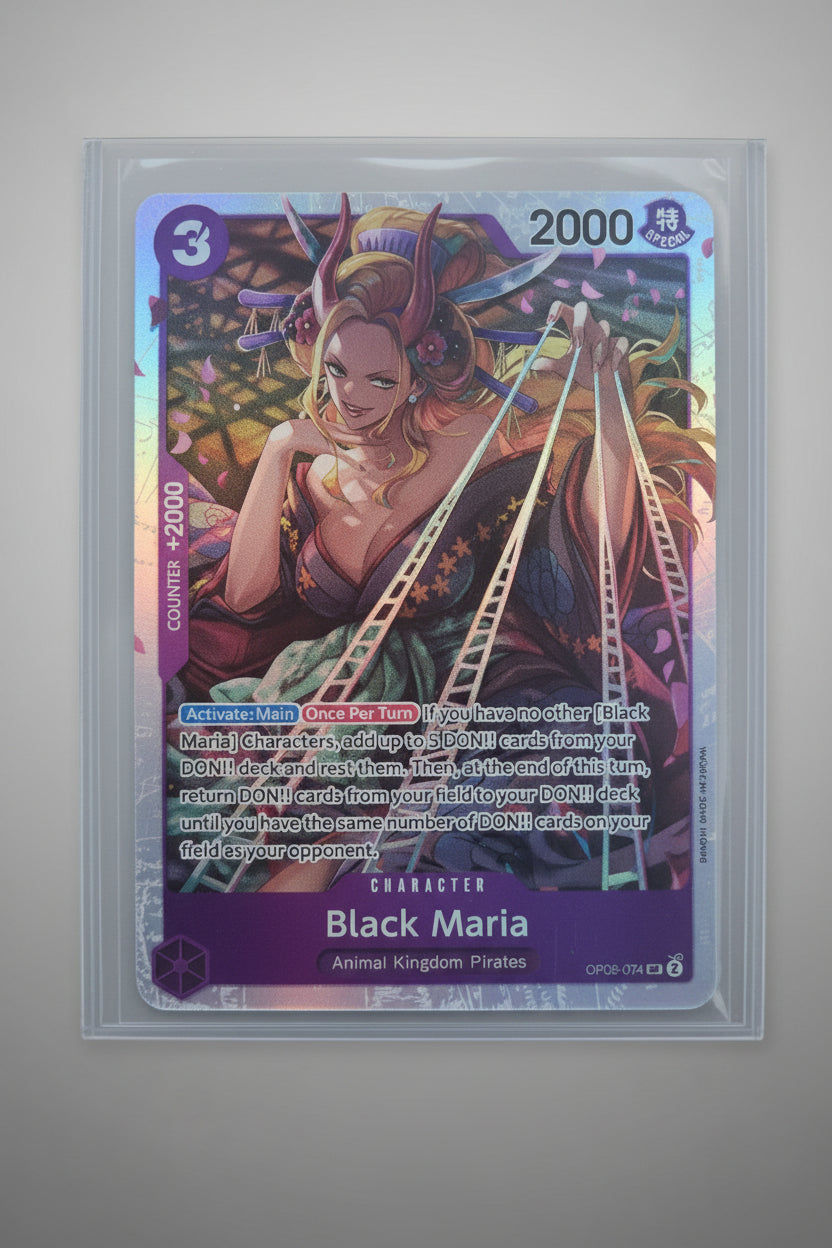OBV Vault Perfect 10 - Black Maria | One Piece Card Game – Super Rare Holo (OP08-074)